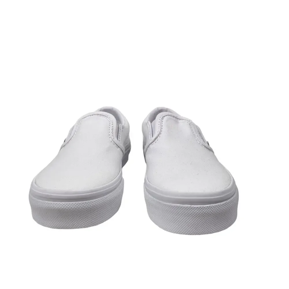 Vans Boys Classic Slip-On (/YTH) - True White - 2 Youth